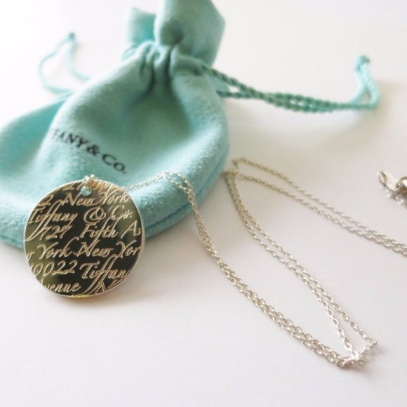 LIKE NEW!! Unique Tiffany and Co Stunning Sterling Silver Notes Large Necklace - Picture 1 of 4
